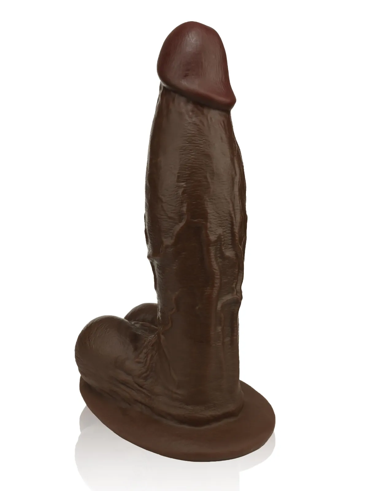Elias 10" x 2.5"  Black Fat Realistic Dildos with Suction Cup