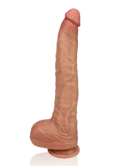 Felix 12" x 1.8"  Ultra-Long Realistic Dildo With Small Glans