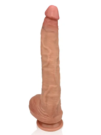 Felix 12" x 1.8"  Ultra-Long Realistic Dildo With Small Glans