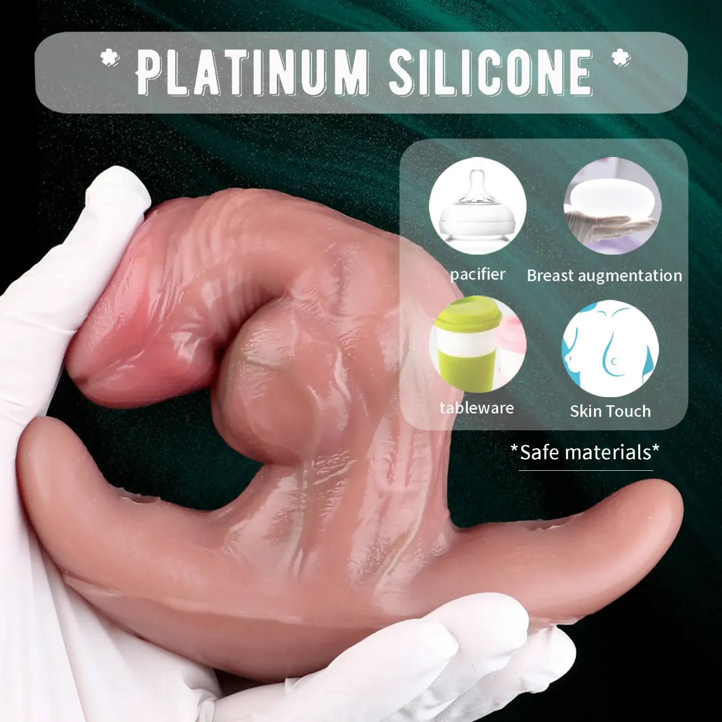 Ford Waterproof Anal Dildo & Anal Plug, Wearable Silicone Vibrating Toy