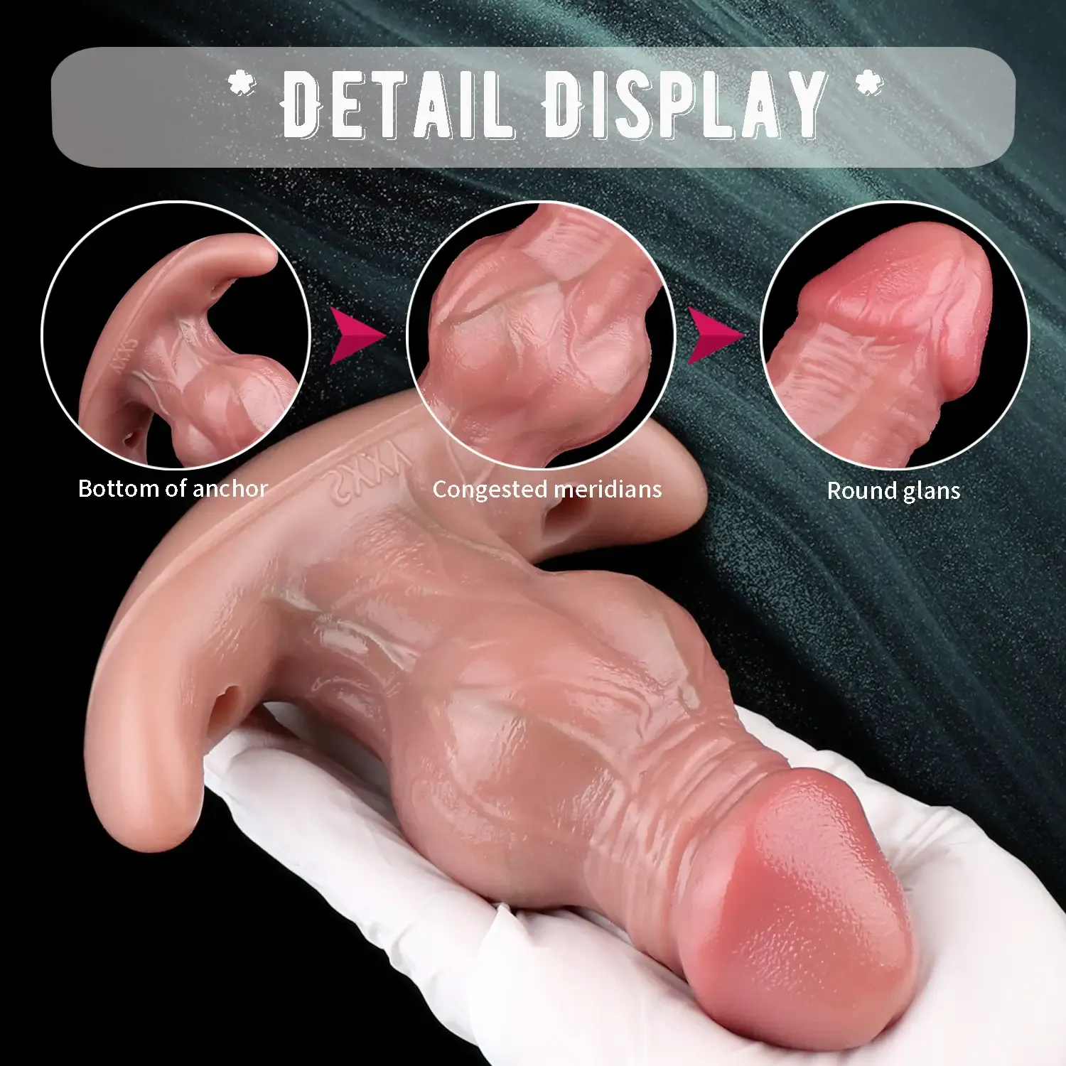 Ford Waterproof Anal Dildo & Anal Plug, Wearable Silicone Vibrating Toy