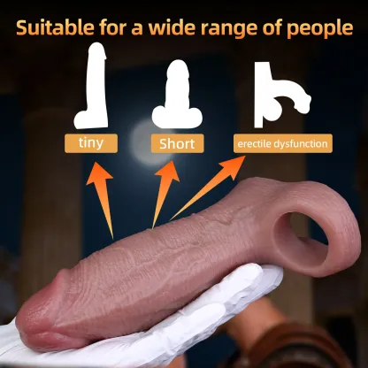 Garry 6.1"x1.9" Ultra Realistic Penis Extender Sleeves