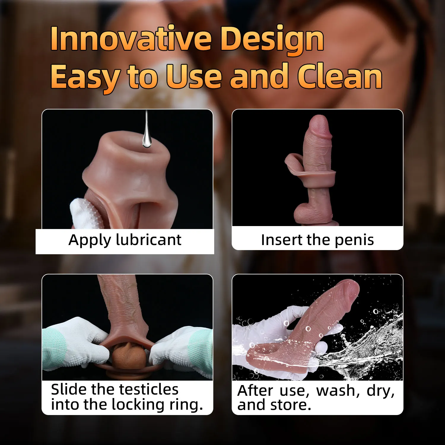 Garry 6.1"x1.9" Ultra Realistic Penis Extender Sleeves