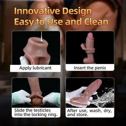 Garry 6.1"x1.9" Ultra Realistic Penis Extender Sleeves