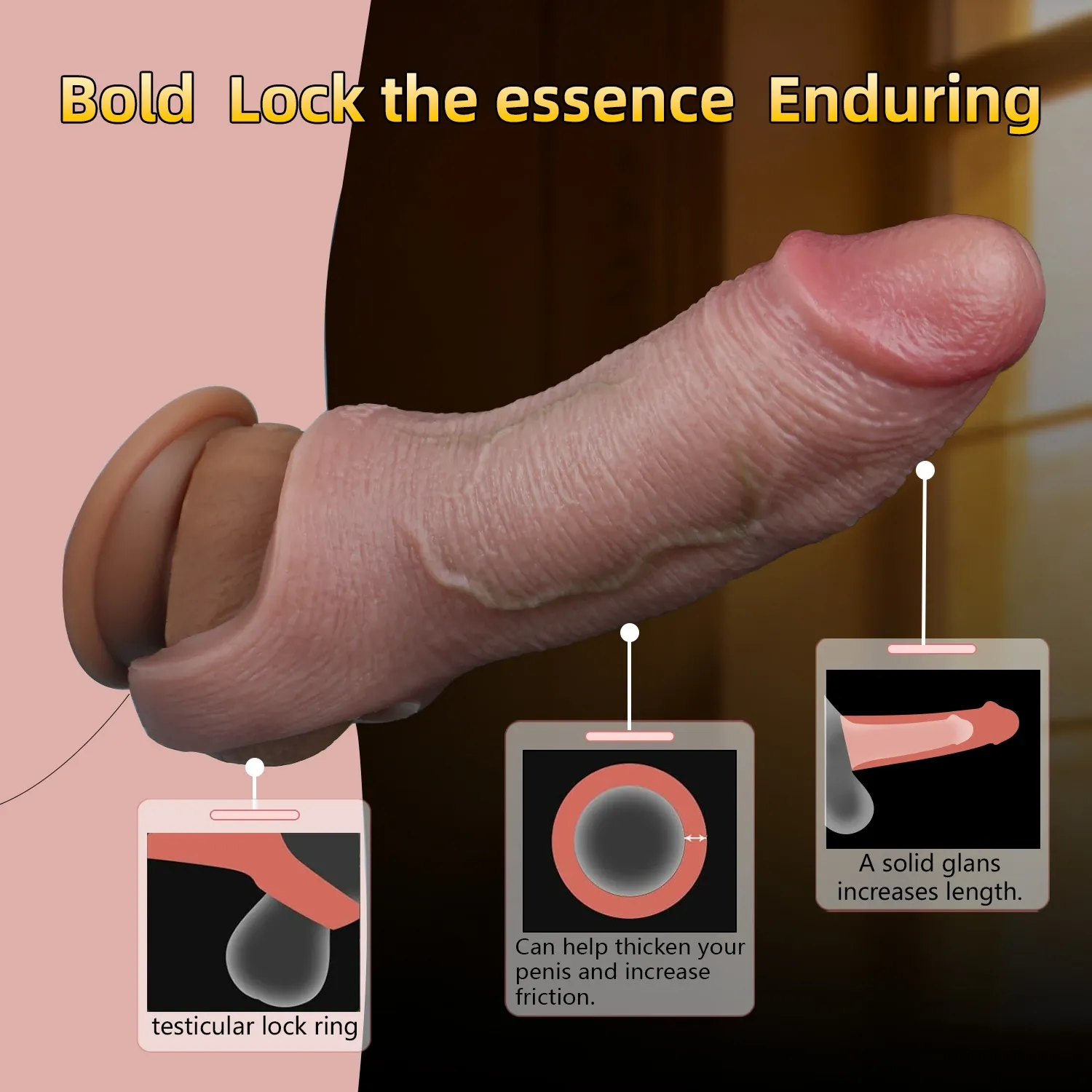 Garry 6.1"x1.9" Ultra Realistic Penis Extender Sleeves