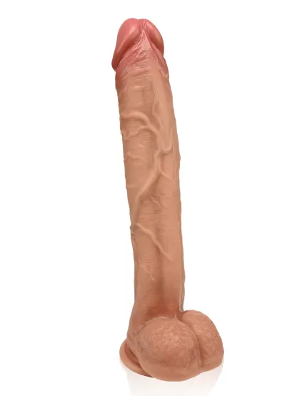 Henry 12.6" x 2.1" Extra Long Realistic Flesh-tone Dildo 