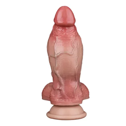 Henry 4.7"x2.2" Realistic Dildo with Sliding Skin, Dual Layer Silicone Suction Cup Toy