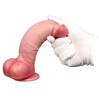 Huskar 8"x2" Fat Thick Realistic Dildo in Flesh