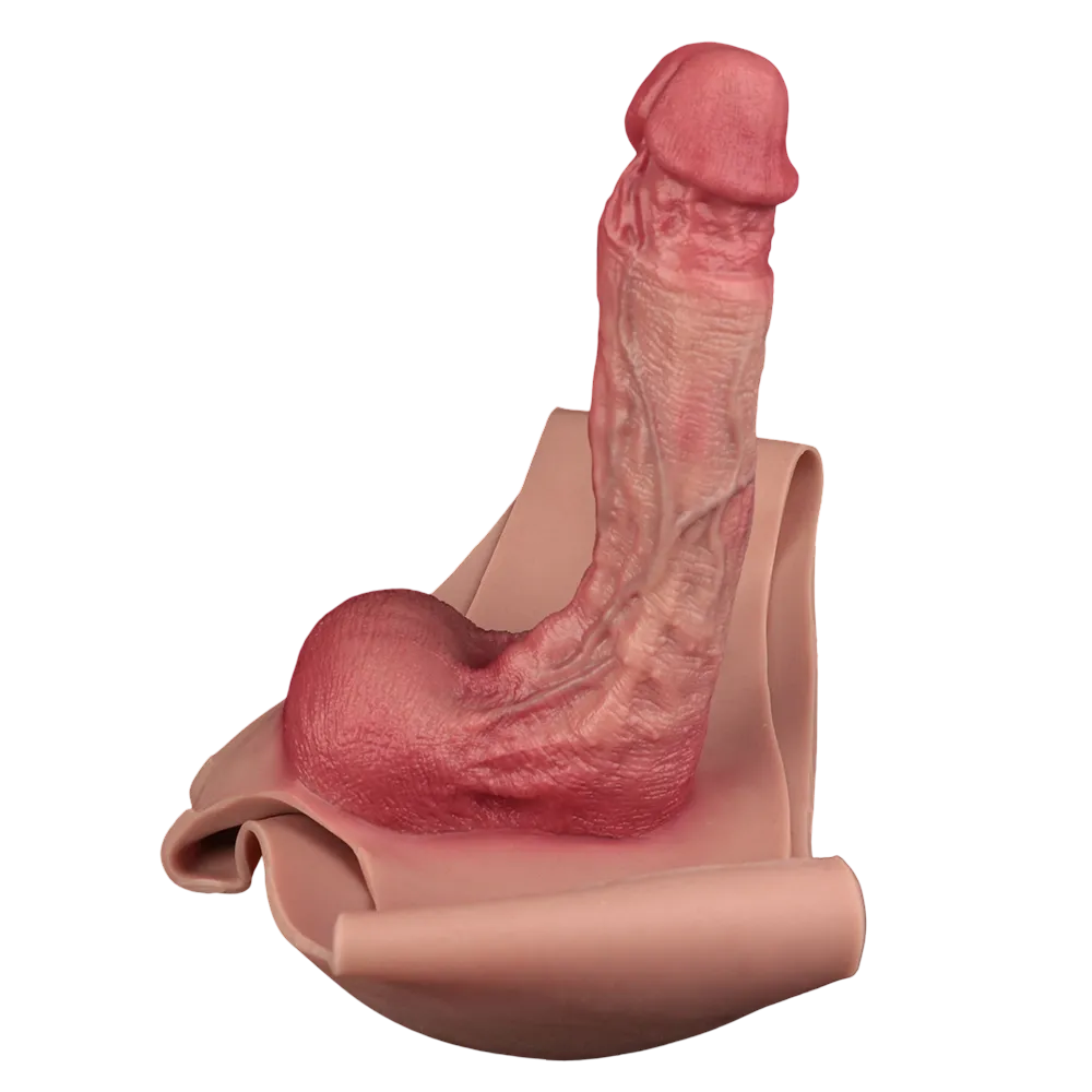 Isaac 9.2"x2" Huge Flesh Wearable Cock Sleeve For Men