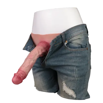 Isaac 9.2"x2" Huge Flesh Wearable Cock Sleeve For Men