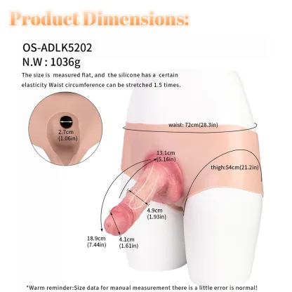 Jasper 7.4" x 1.9" Flesh Strap-on Penis Sleeve