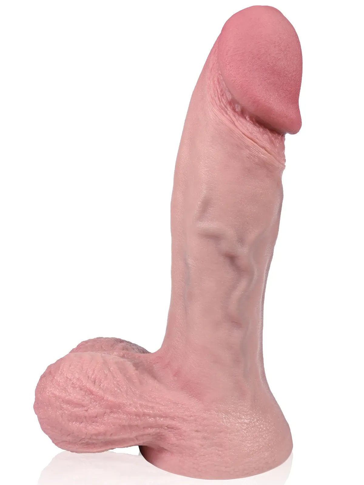 Jeff 8.2"x2.5" Lifelike Silicone Dildo for Women – Realistic Design with Suction Base