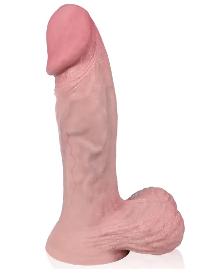 Jeff 8.2"x2.5" Lifelike Silicone Dildo for Women – Realistic Design with Suction Base