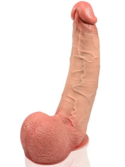 John 16"x3.6" Huge Curved Suction Cup Realistic Dildo