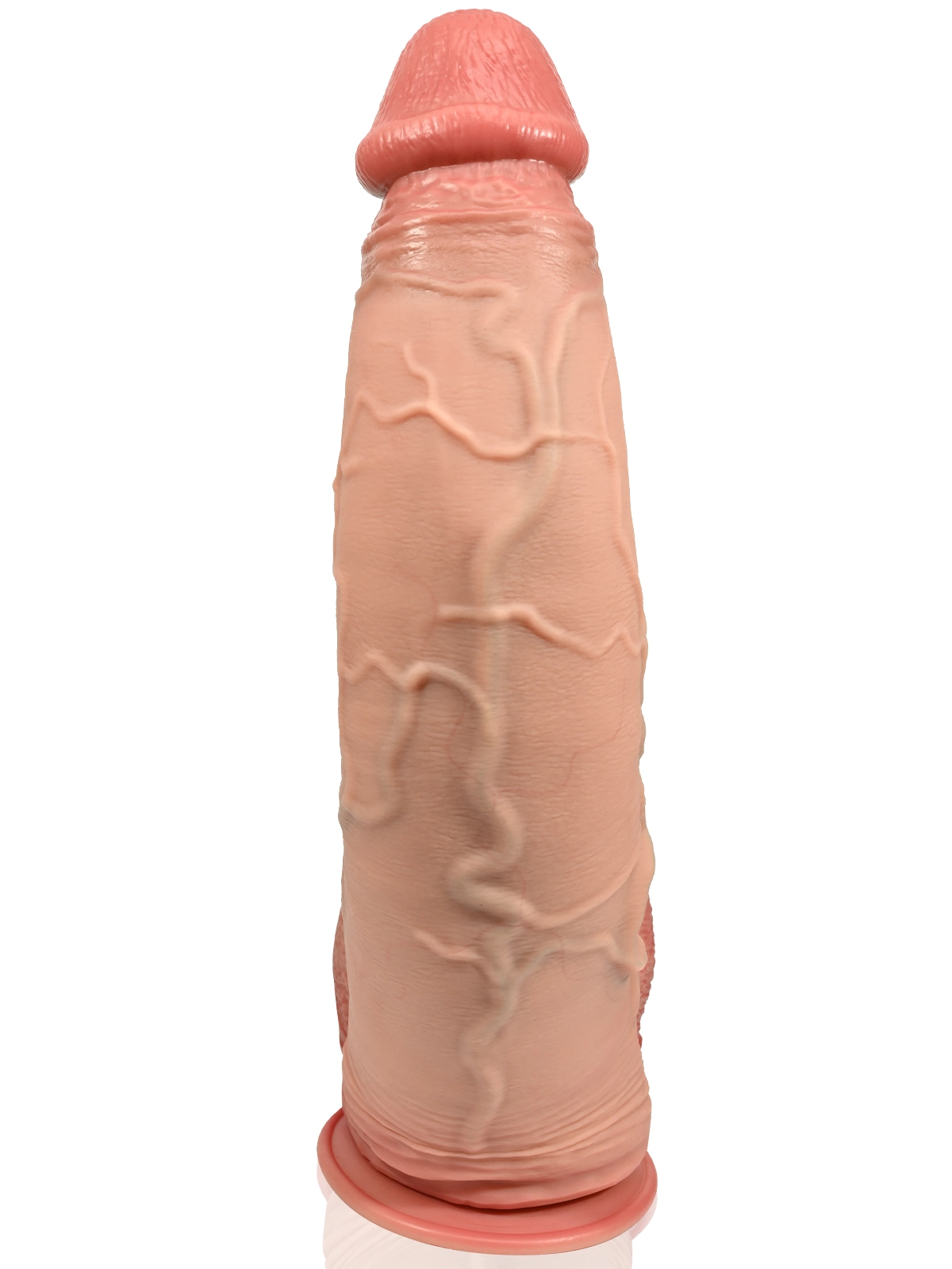 John 16"x3.6" Huge Curved Suction Cup Realistic Dildo