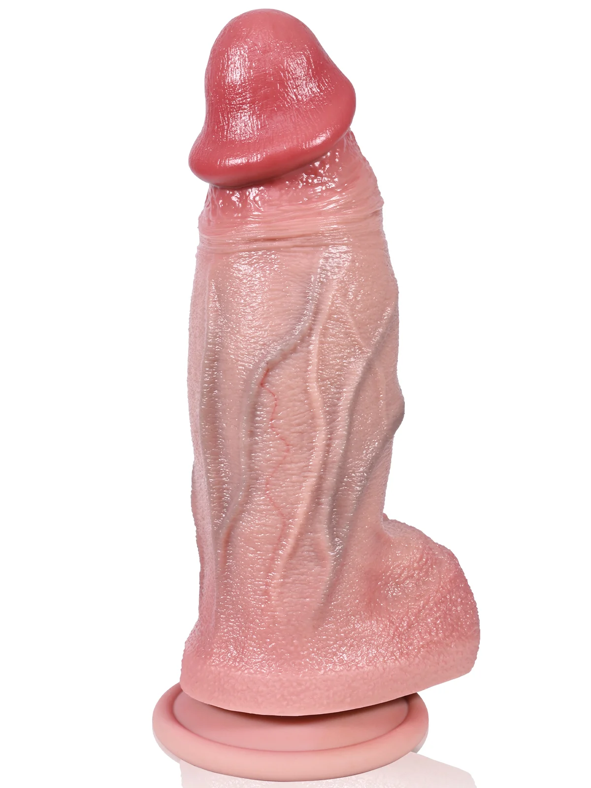 Luke 8"x2.3" Real Feel Silicone Realistic Fat Dildo – Hands Free Pleasure