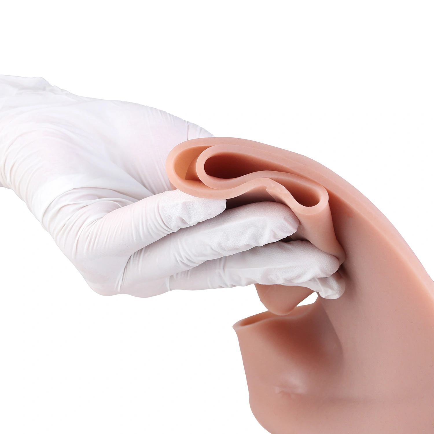 Owen Wearable Realistic Penis Sleeve - Skin-Safe Silicone with 3 Adjustable Plugs for Intimacy