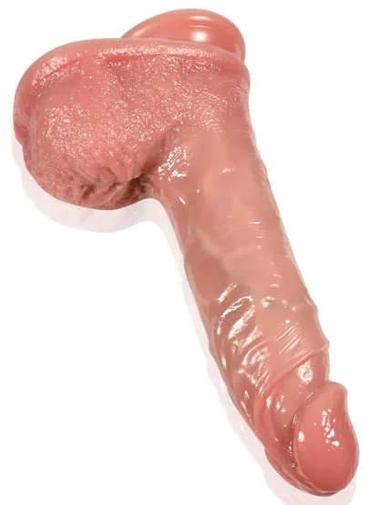 Sam 6"x1.8" Soft Flesh Fat Realistic Thrusting Dildo 