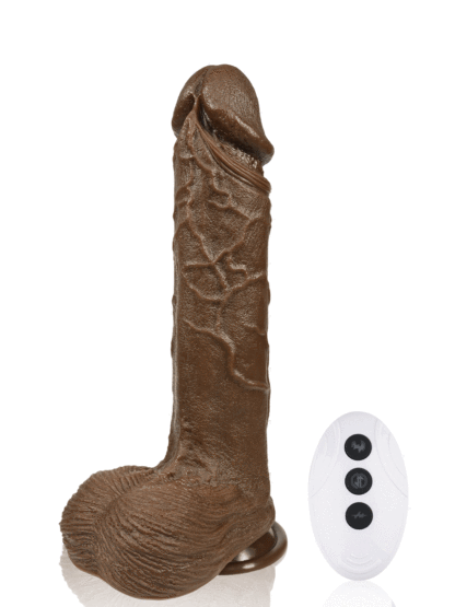 Garry 8"x2"  Black Dildo With 7 Modes Thrusting & 3 Modes Vibrating