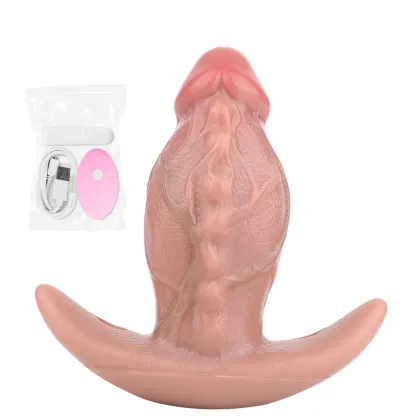 Reid Rechargeable Anal Plug with Strap, Remote Control Vibrating Anal Dildo