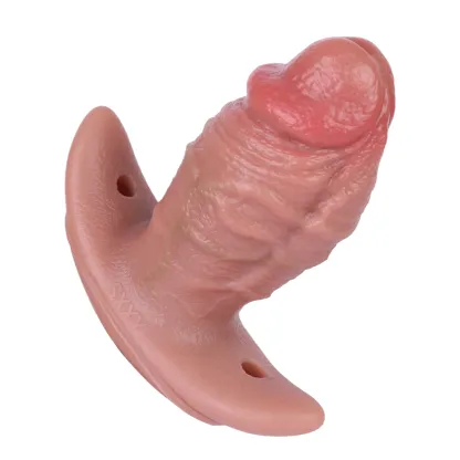 Rex 4.7"x2.4" Wearable Vibrating Fat Anal Plug with Remote, Platinum Silicone Anal Stimulator
