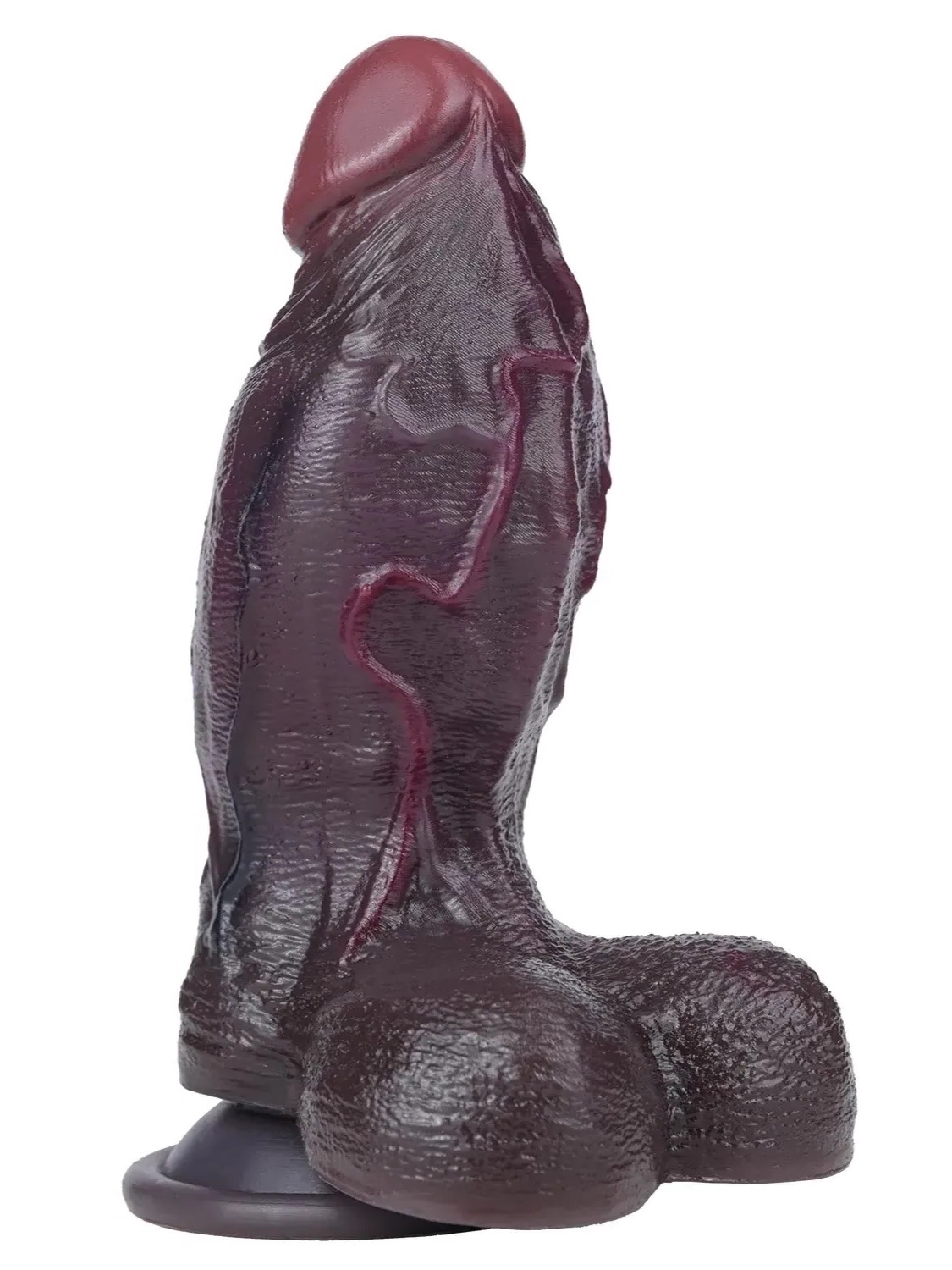 Doom 4.7"x2.2" Black Short Fat Realistic Dildo with Sliding Skin