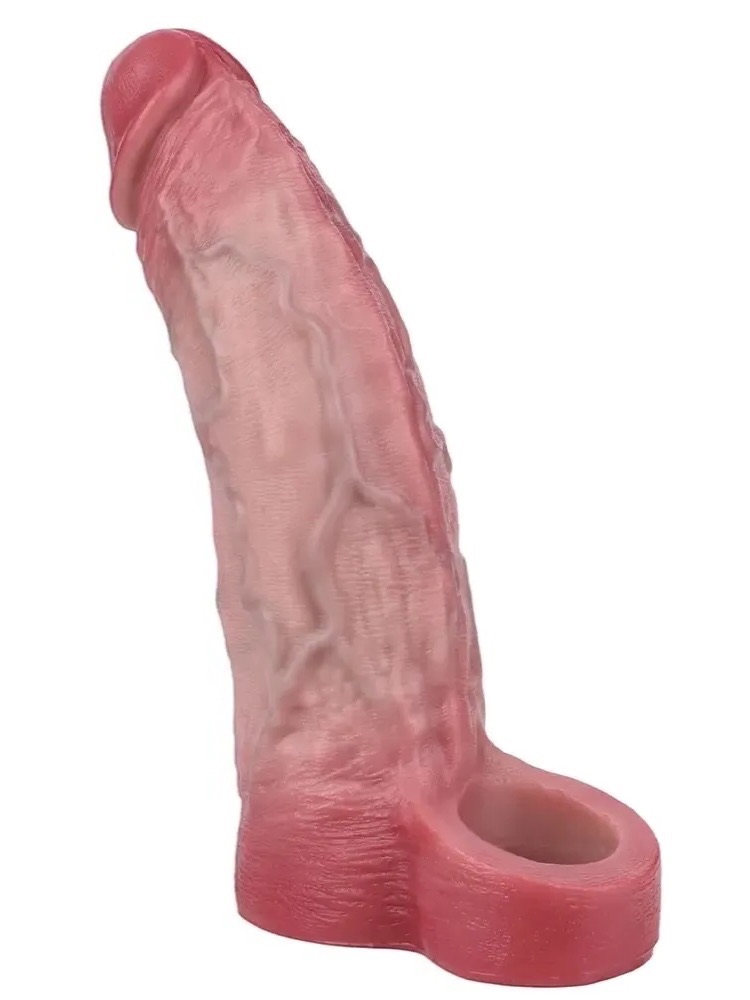 Steven 7.1"×1.9" Soft Realistic Penis Extender Sleeve