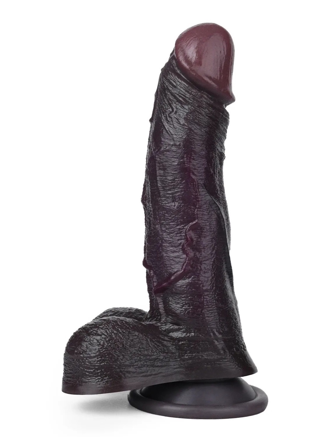 Axe 7.2"x1.4" Black Realistic Dildos with Dual Density