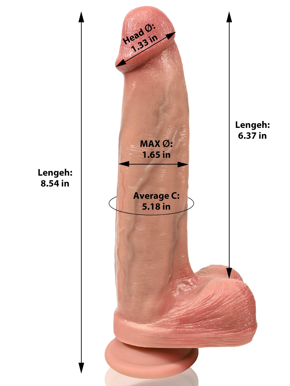 Mason 6.4" x 1.7" Flesh Like Realistic Soft Thick Dildo 