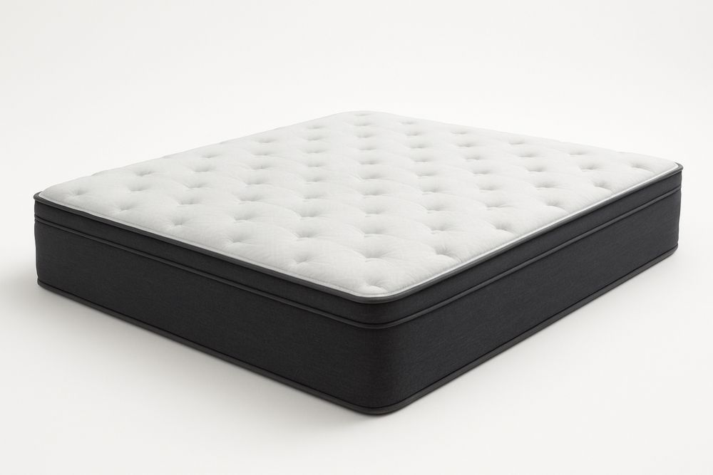 Matrac 200x180x25 cm fehér/szürke szövet rugós-Nestlivia