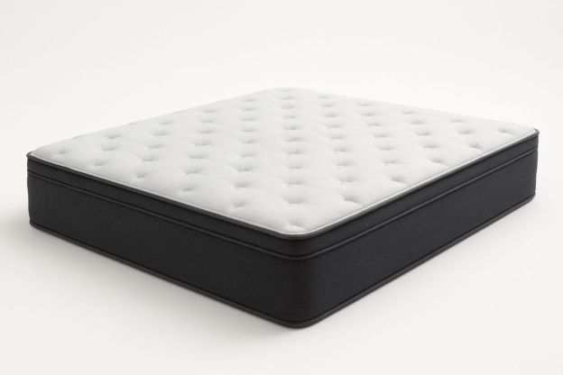 Matrac 200x180x25 cm fehér/szürke szövet rugós-Nestlivia