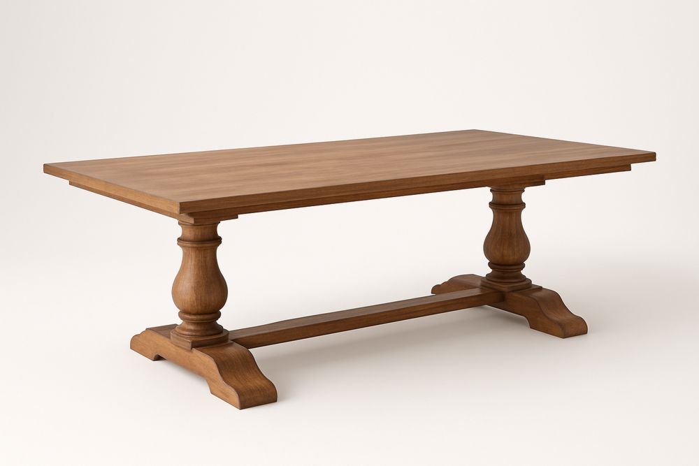 Tömörfa étkezőasztal téglalap alakú tölgy 180x90x76 cm Barna-Nestlivia