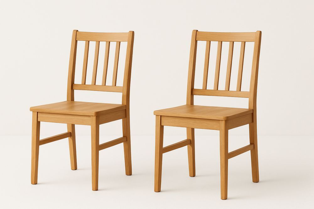 Fából készült étkezőszék szett 2 darab-Nestlivia