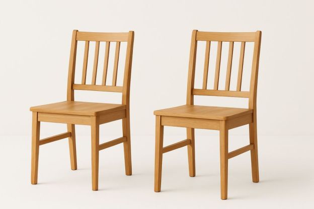 Fából készült étkezőszék szett 2 darab-Nestlivia