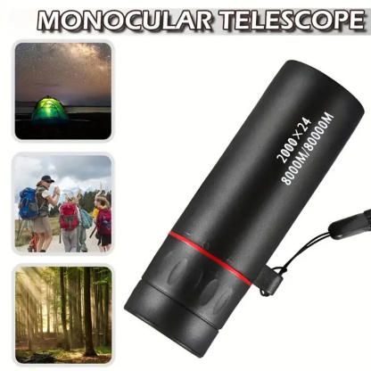 ✨See the Unseen✨2000x24 Mini Monocular Telescope with Smartphone Holder Waterproof Lightweight