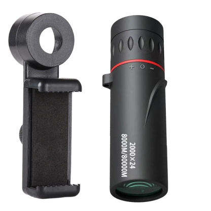 ✨See the Unseen✨2000x24 Mini Monocular Telescope with Smartphone Holder Waterproof Lightweight