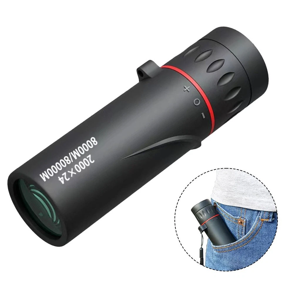 ✨See the Unseen✨2000x24 Mini Monocular Telescope with Smartphone Holder Waterproof Lightweight