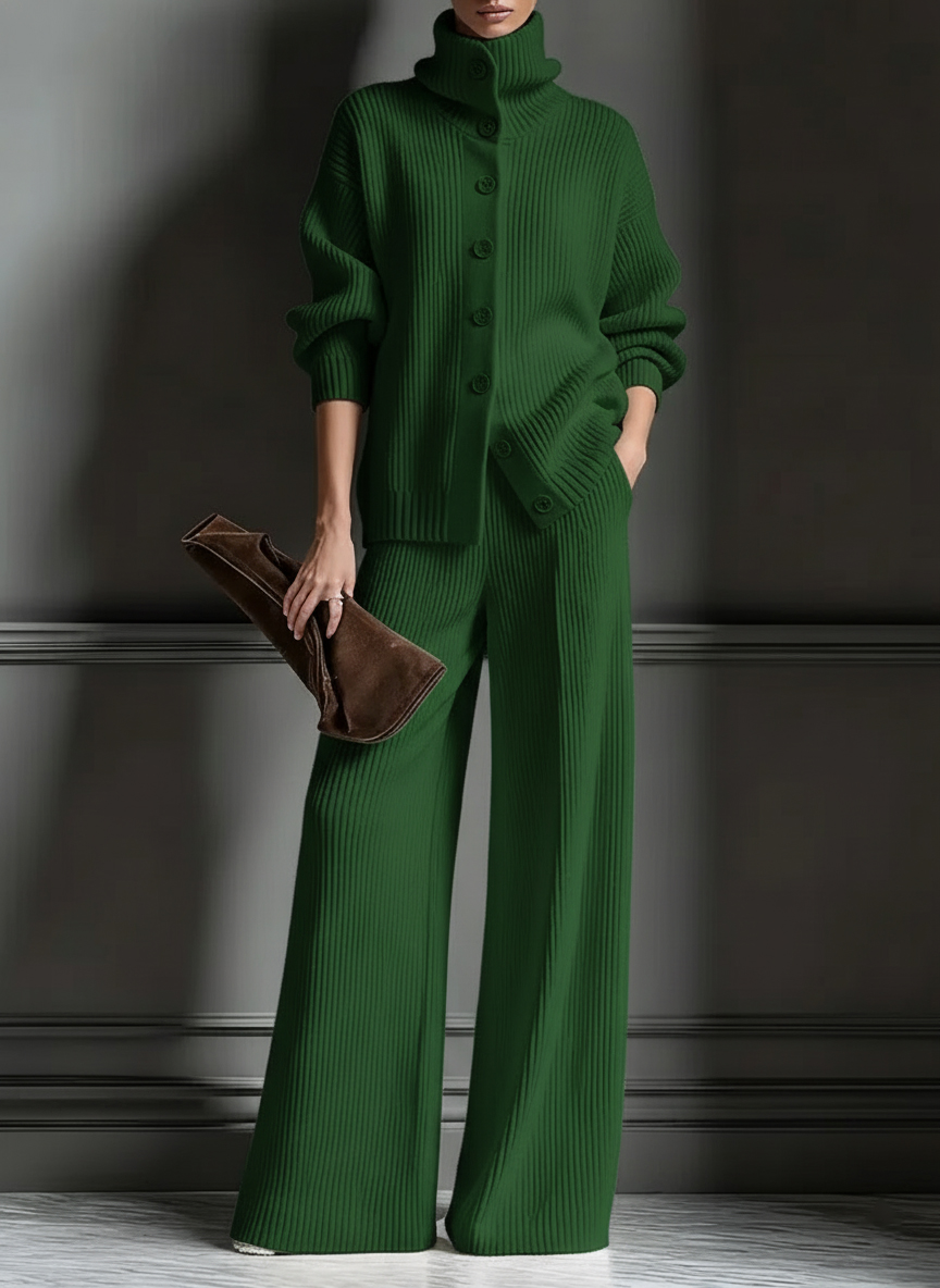 🎄 New Arrivals🔥 Cozy Cardigan Sweater and Pants Two-Piece Set