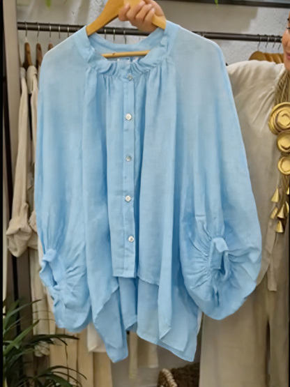 Casual Loose Linen And Cotton Shirts