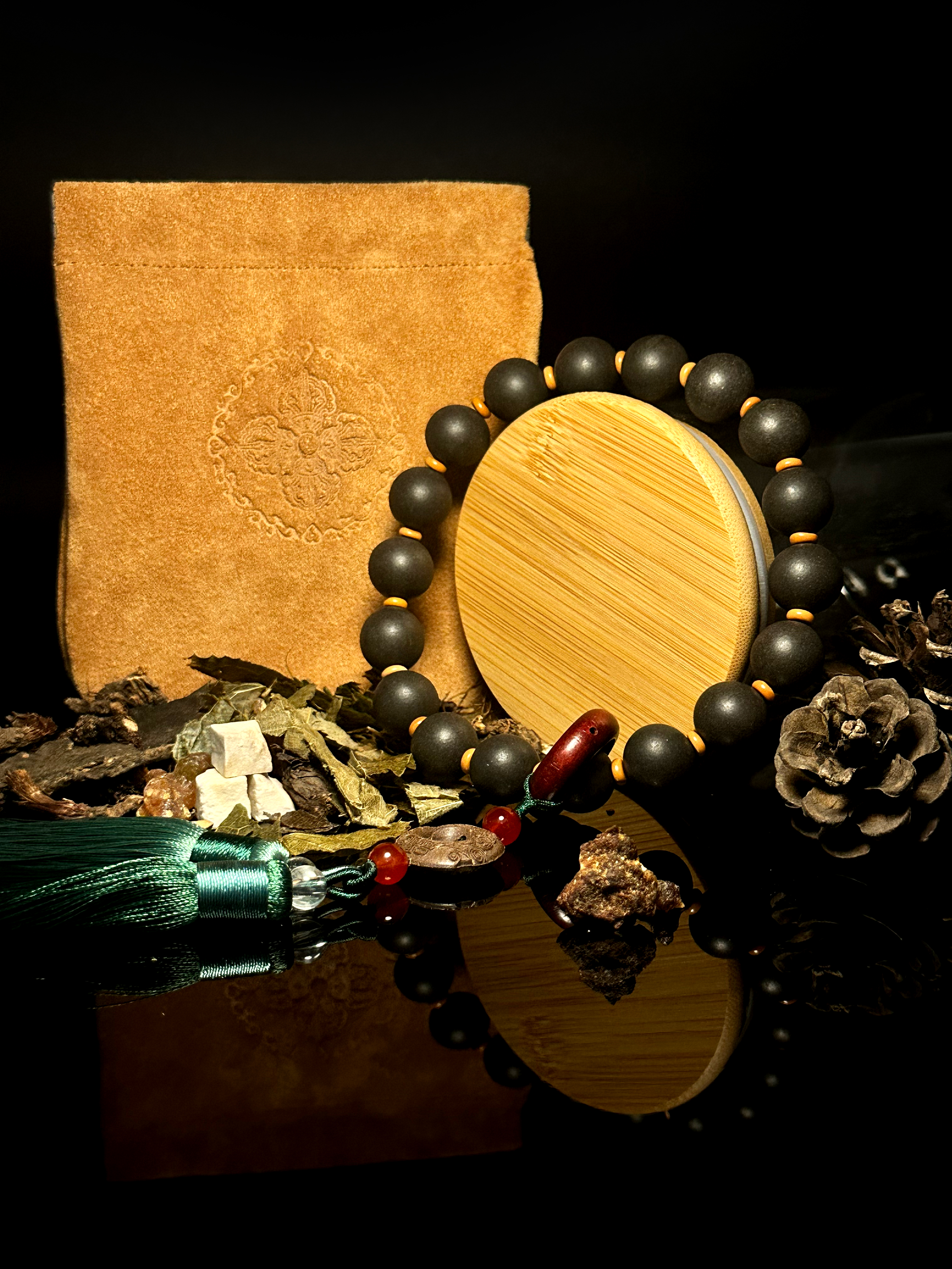 HYLEA Imperial Ambergris Clarity Beads | Uplifting Mood and Mental Focus Scent | Rare Ancient Aromatherapy