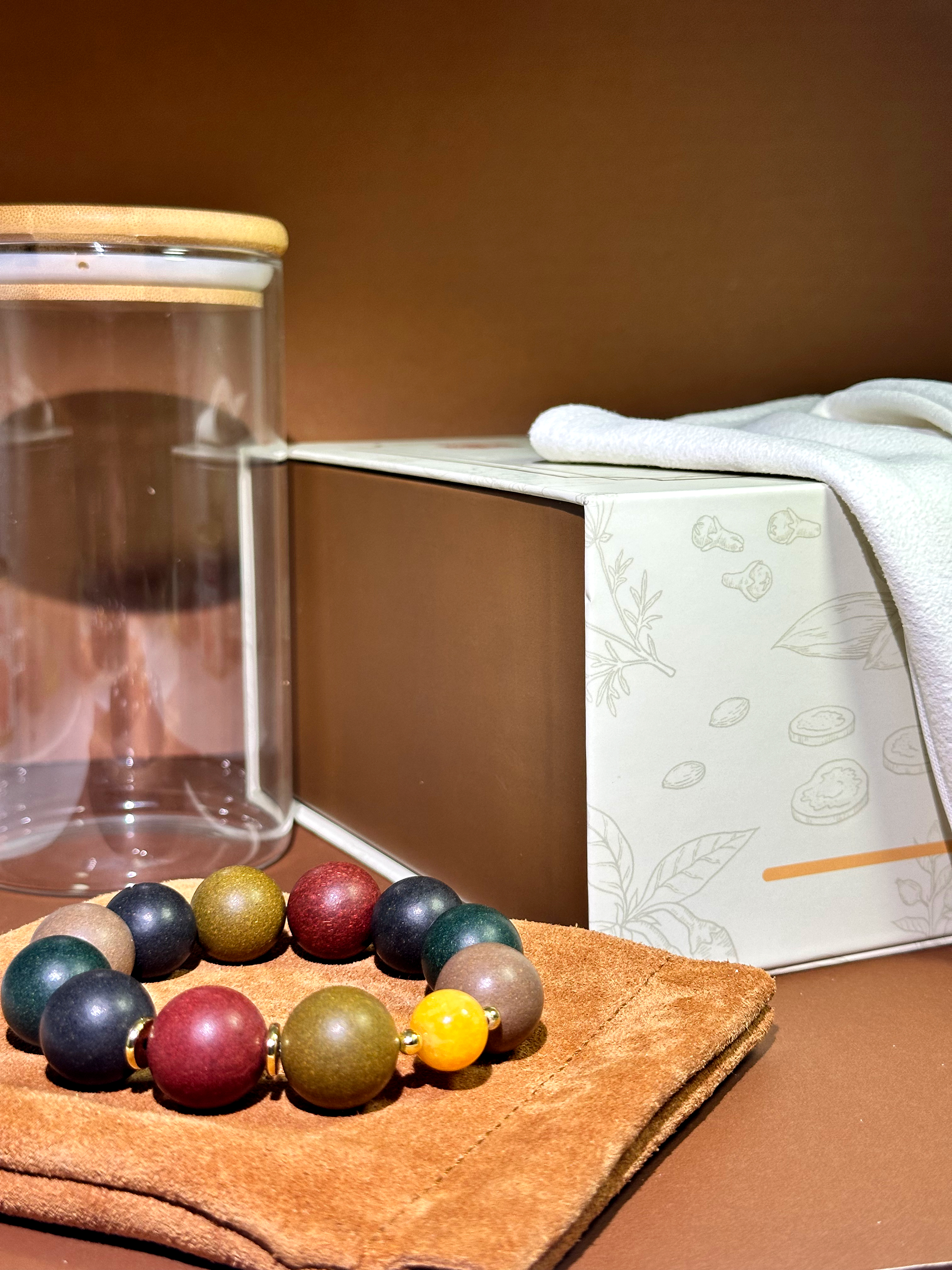 HYLEA Five Elements Balance Beads | Grounding TCM Herbal Scent | Holistic Harmony Aromatherapy