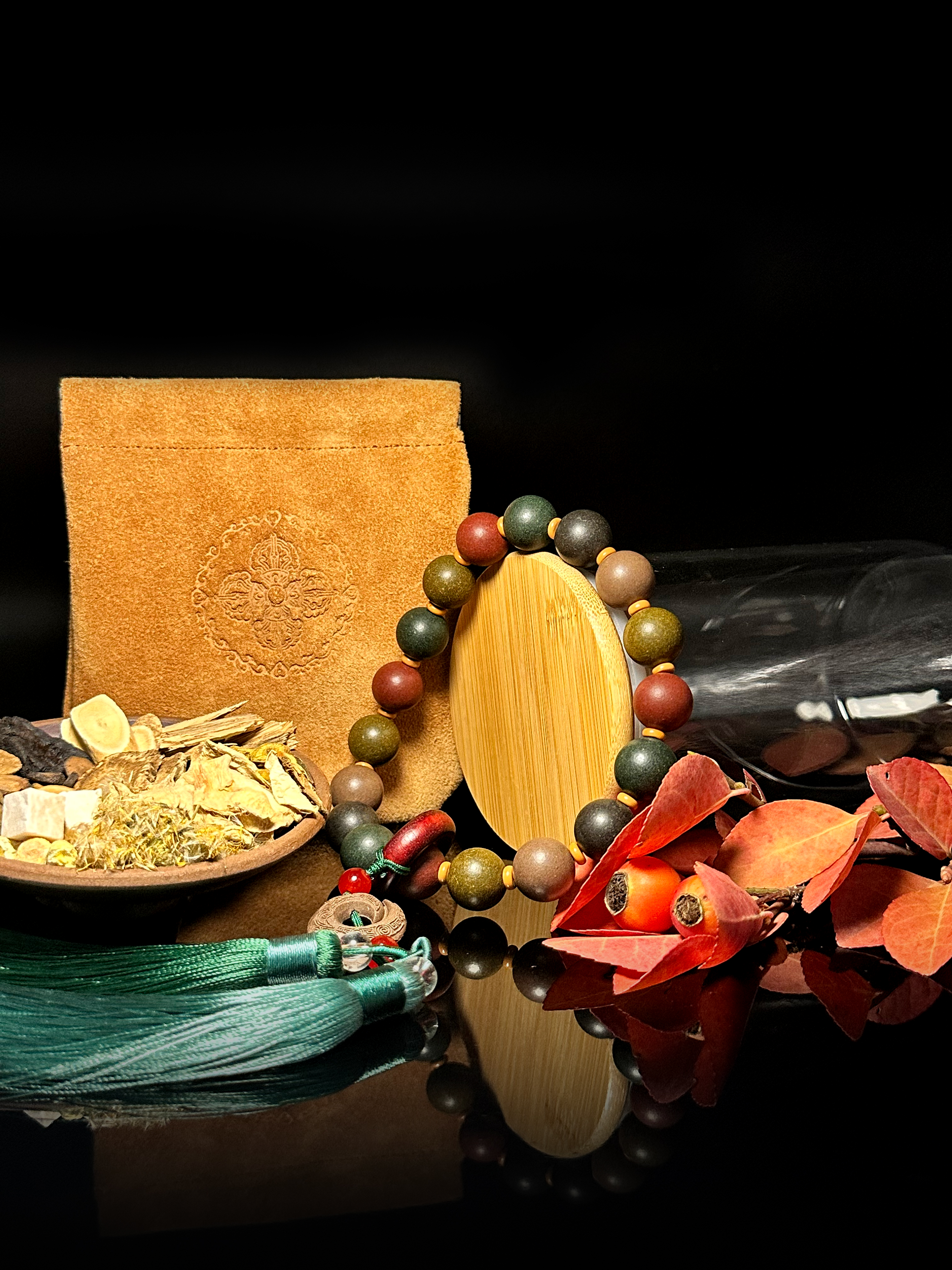 HYLEA Five Elements Balance Beads | Grounding TCM Herbal Scent | Holistic Harmony Aromatherapy