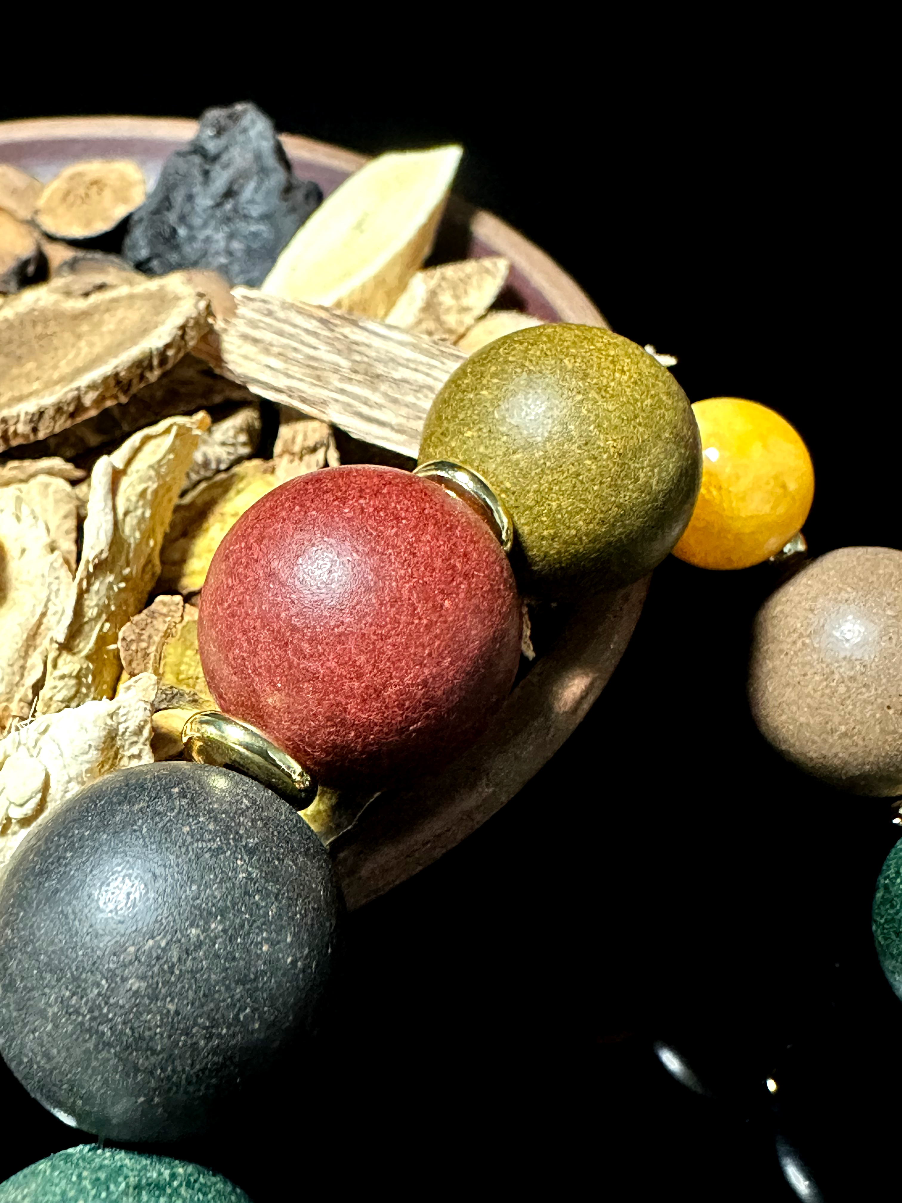 HYLEA Five Elements Balance Beads | Grounding TCM Herbal Scent | Holistic Harmony Aromatherapy