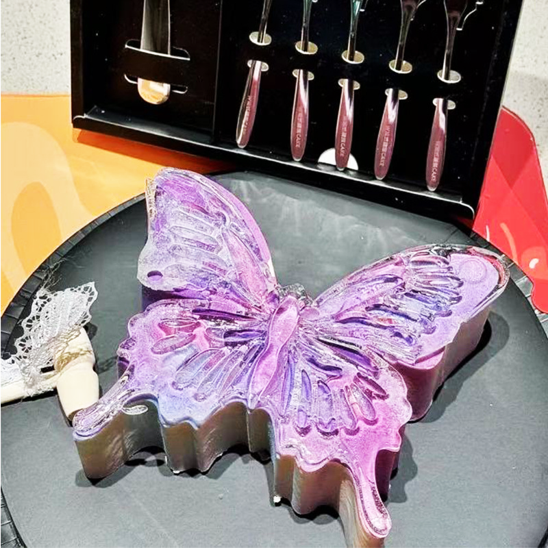 3D Butterfly Silicone Mold Set Sugar Sheet Isomalt Mousse Cake Baking Mold Multiple Sizes Butterfly Shape Dessert Decorating Mould