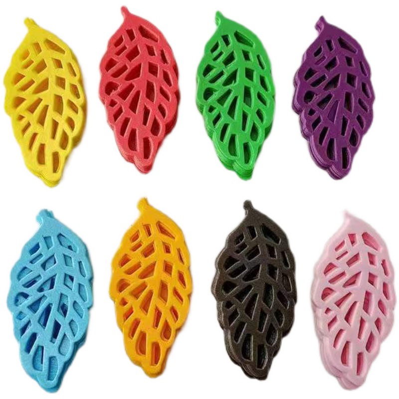 Commercial Food Garnish Kit | 500-Piece 8-Color 3D Leaf Wafer Paper Set | Bulk Edible Decor for Hotel & Catering Services | Time-Saving Plating Solution for High-Volume Kitchens