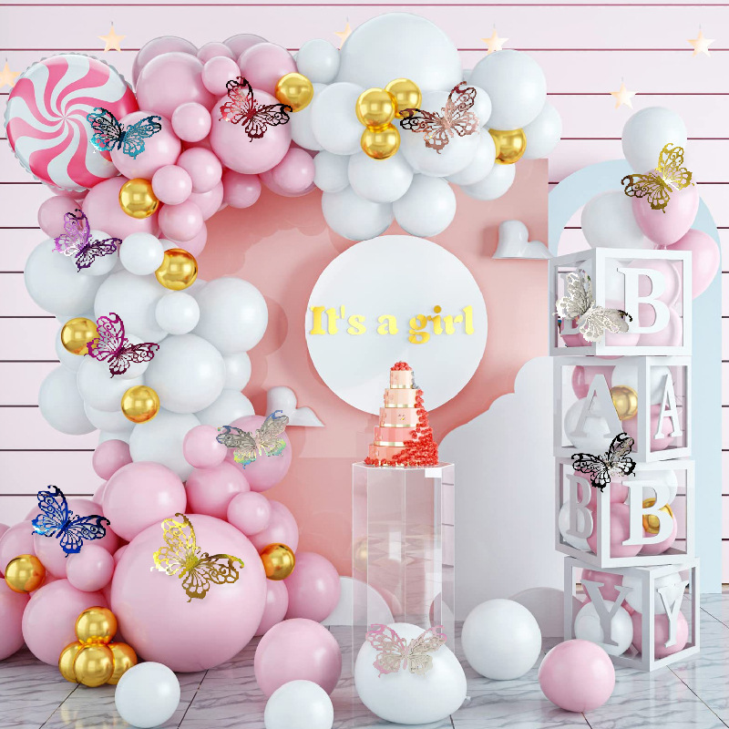 Elegant Metallic Butterfly Decor: Timeless Accents for Walls & Celebrations, 12 Colors