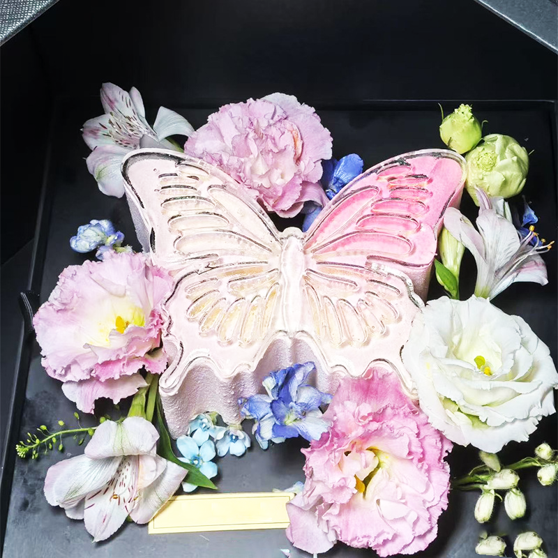 3D Butterfly Silicone Mold Set Sugar Sheet Isomalt Mousse Cake Baking Mold Multiple Sizes Butterfly Shape Dessert Decorating Mould