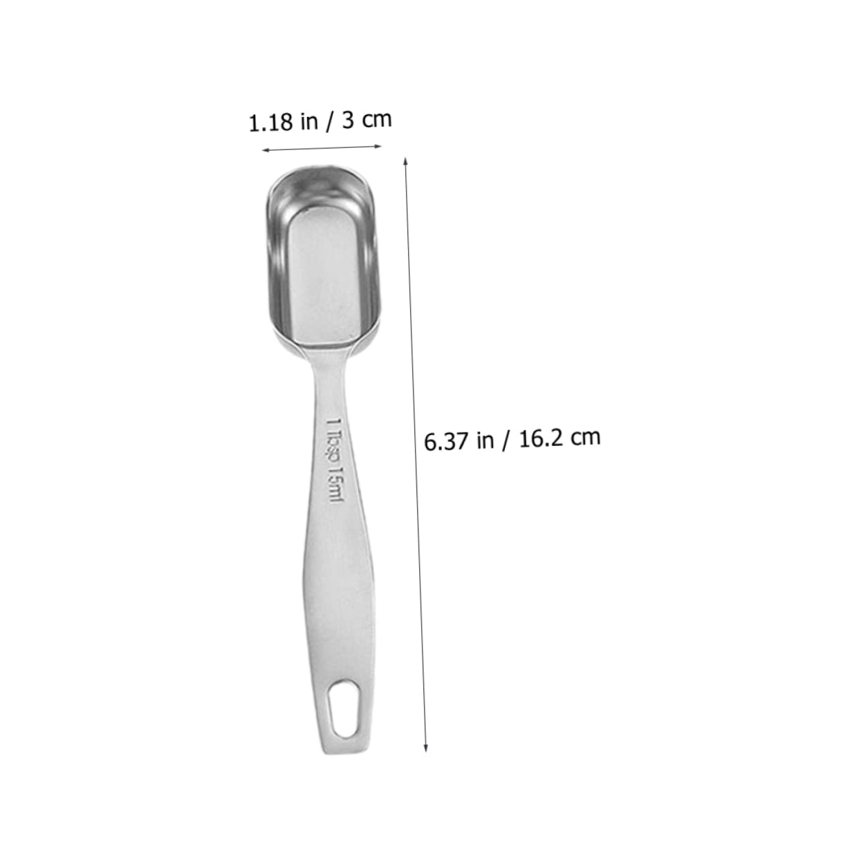 6pcs Stainless Steel Measuring Spoon for Kitchen Seasoning Spoons Ergonomic Handle Compact Design for Easy Storage for Baking and Cooking