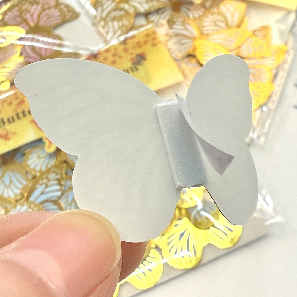 Shimmering 3D Gold Foil Butterflies - Whimsical Elegance for Enchanted Decor