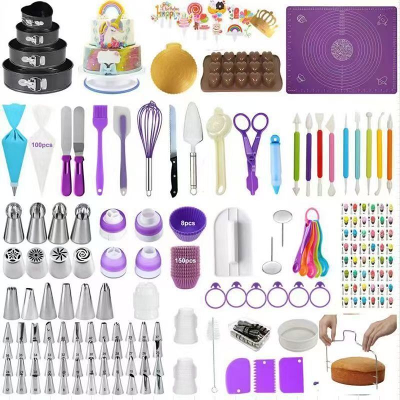 380pcs/428pcs/480pcs Set Beginner-to-Pro Baking Kit: Complete Decorating Tools for Every Skill Level